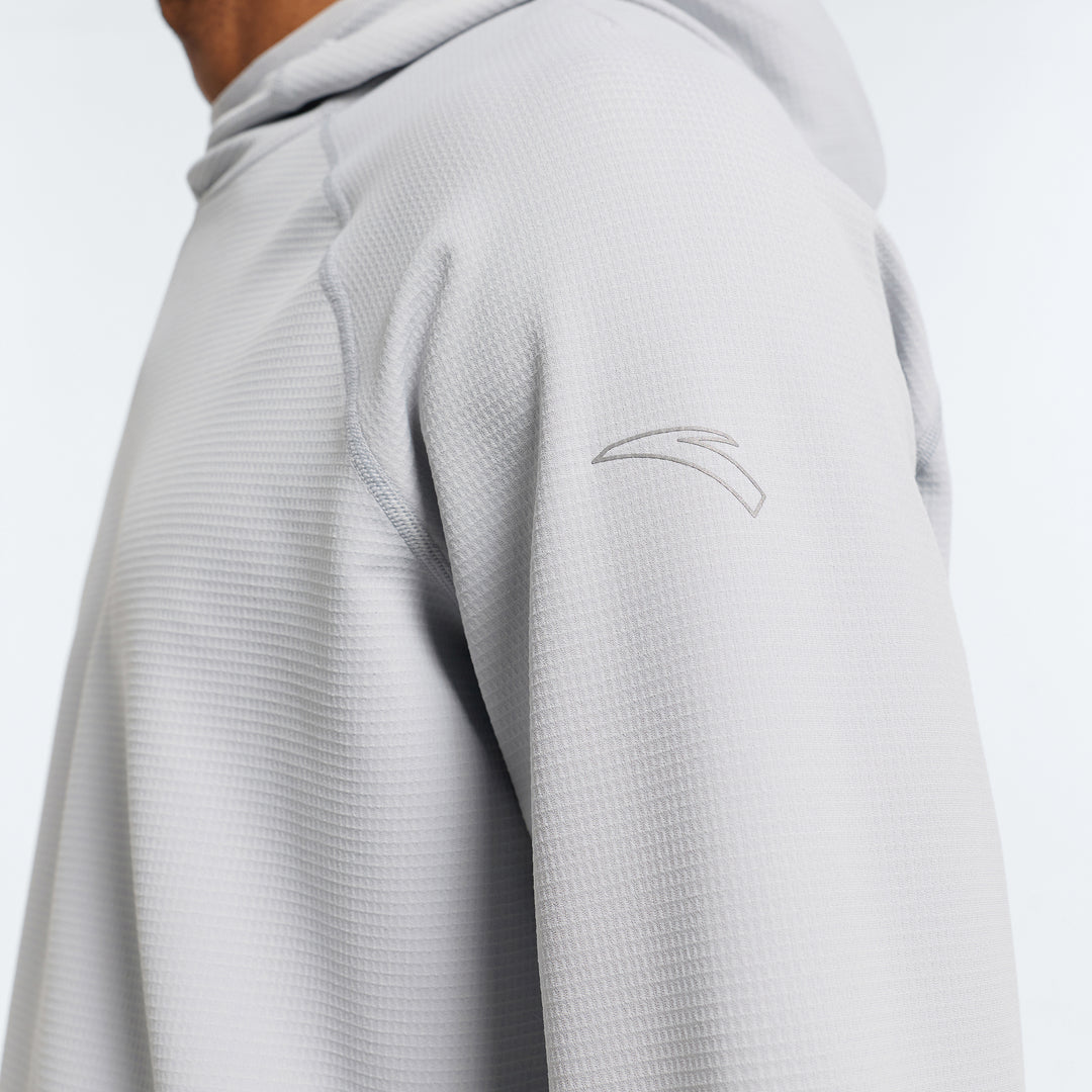 Men's ANTA Run Long Sleeve Hoodie - Grey