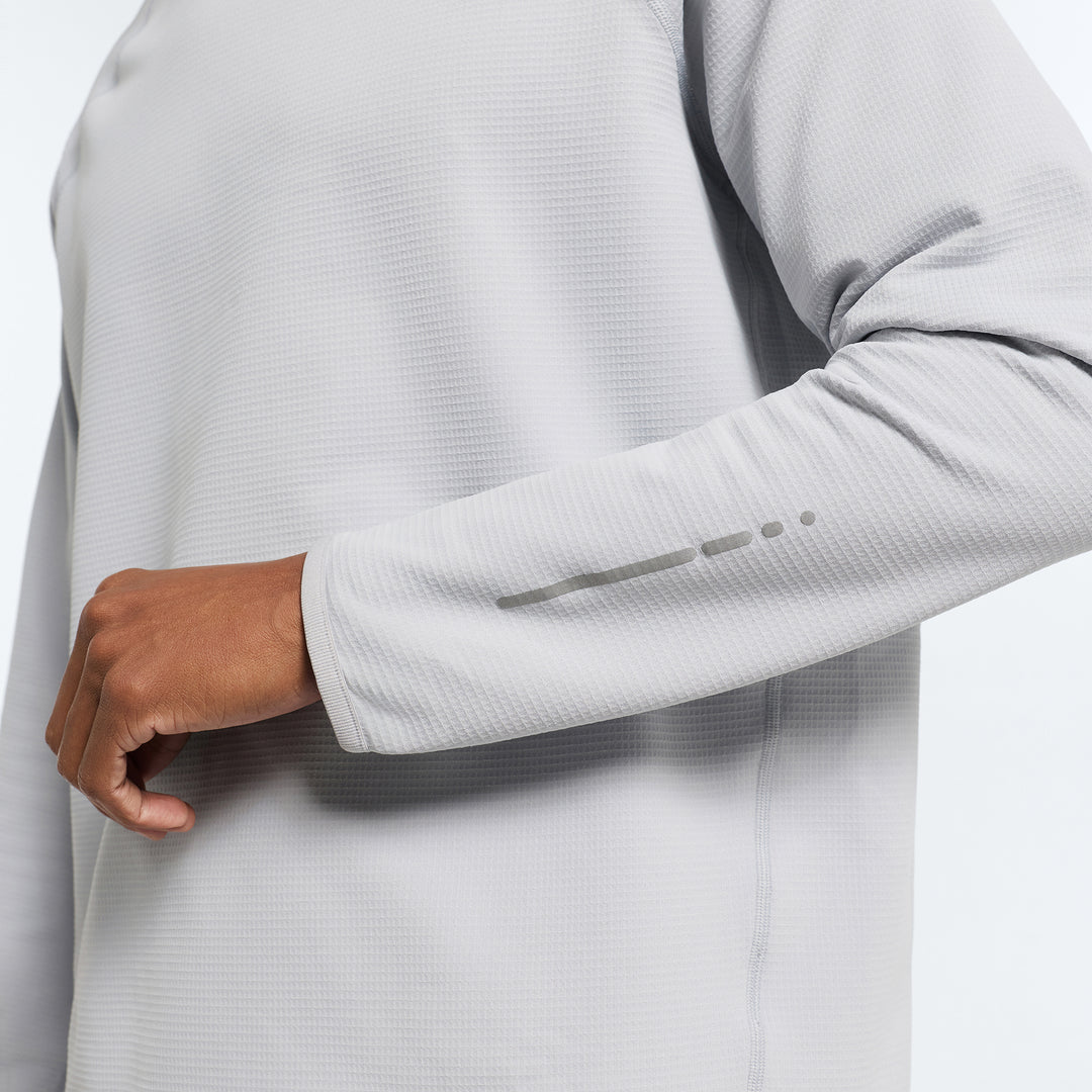 Men's ANTA Run Long Sleeve Hoodie - Grey