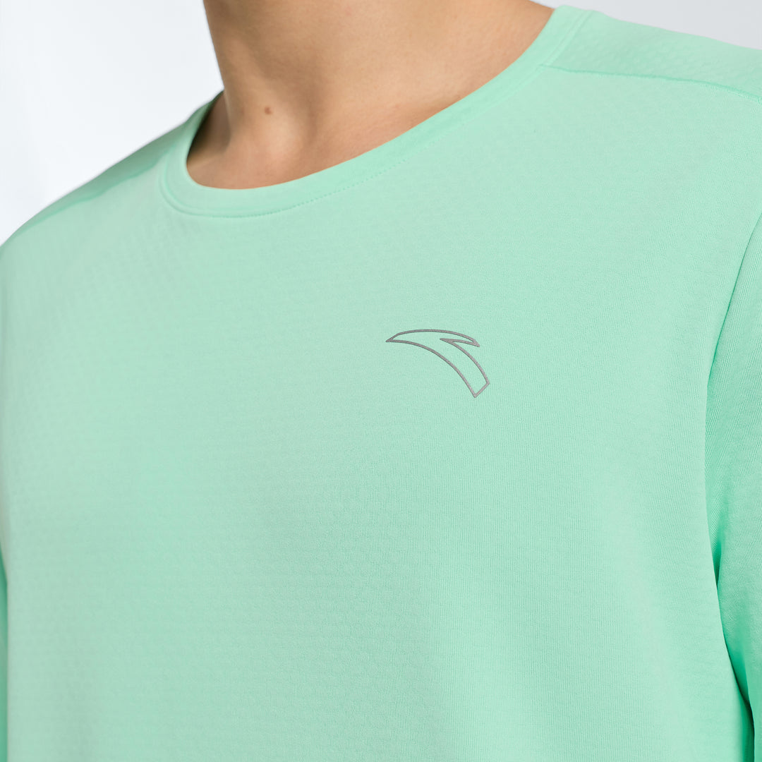Men's ANTA Run Long Sleeve Top - Neon Green