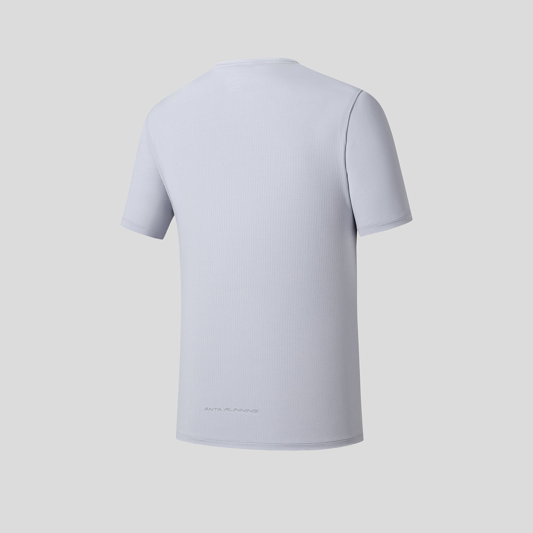 Men's ANTA Run Short-Sleeve Tee - Gray