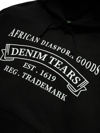 Denim Tears ADG Stamp Hoodie Black