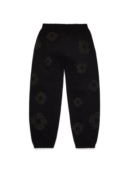 Denim Tears Mono Cotton Wreath Sweatpants Black
