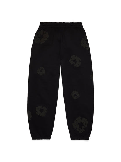 Denim Tears Mono Cotton Wreath Sweatpants Black