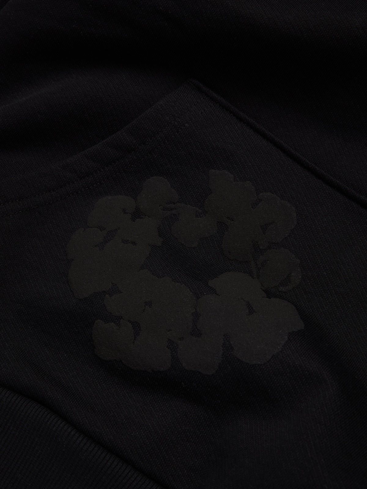 Denim Tears Mono Cotton Wreath Hoodie Black