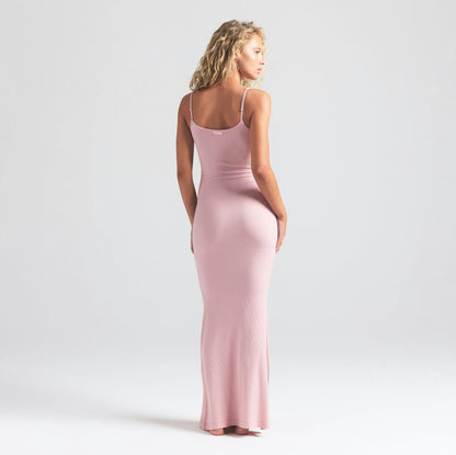 SOFT LOUNGE LONG SLIP DRESS
