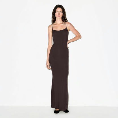 SOFT LOUNGE LONG SLIP DRESS