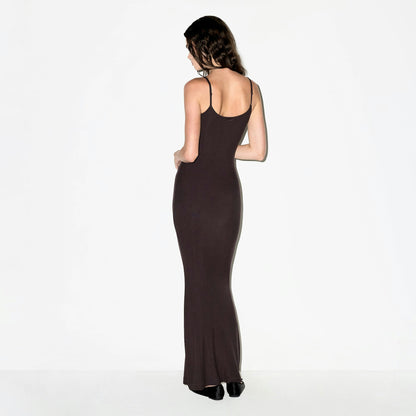 SOFT LOUNGE LONG SLIP DRESS