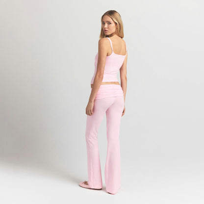Skims Cotton Jersey Foldover Pant Cherry Blossom