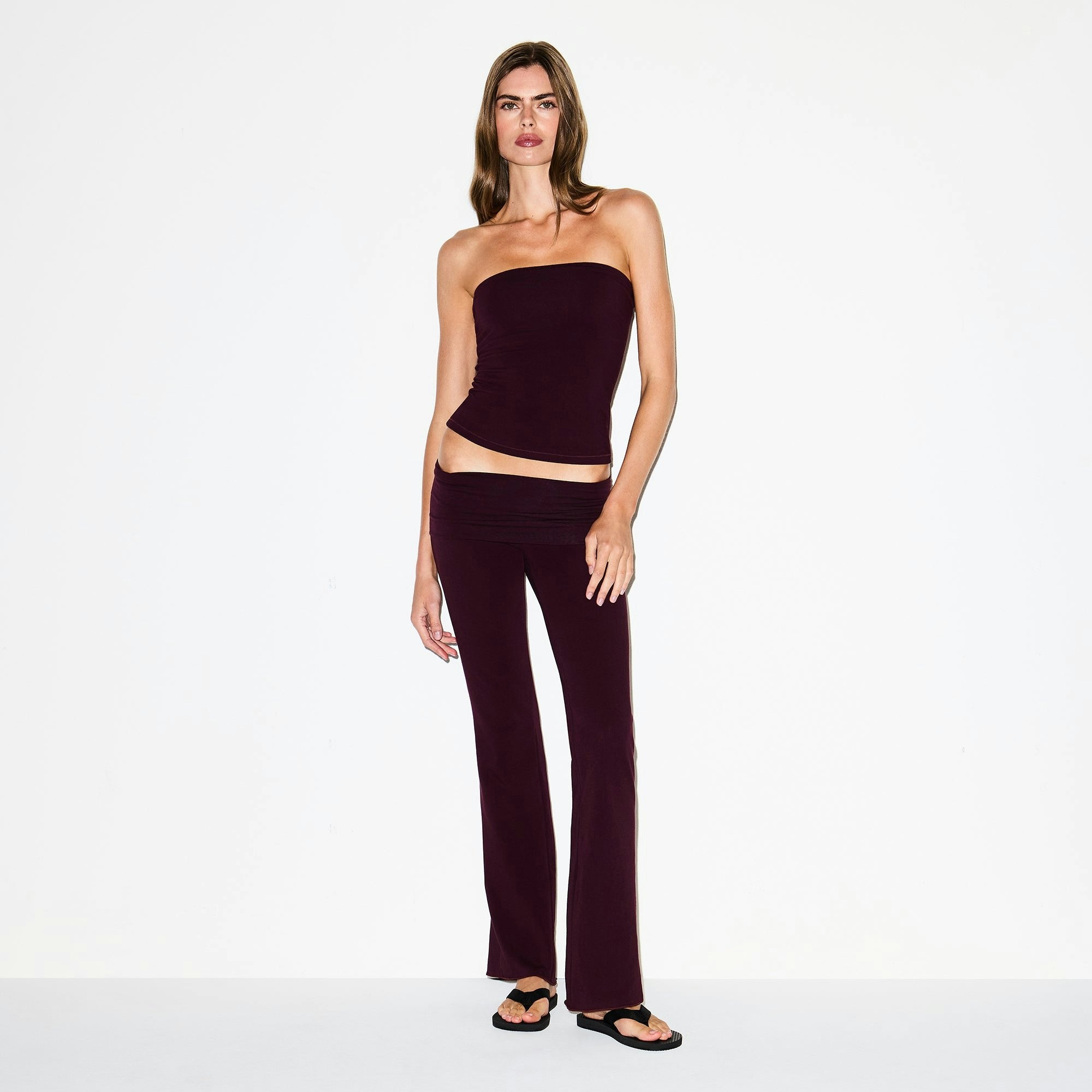 COTTON JERSEY FOLDOVER PANT