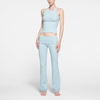 Skims Cotton Jersey Foldover Pant Opal