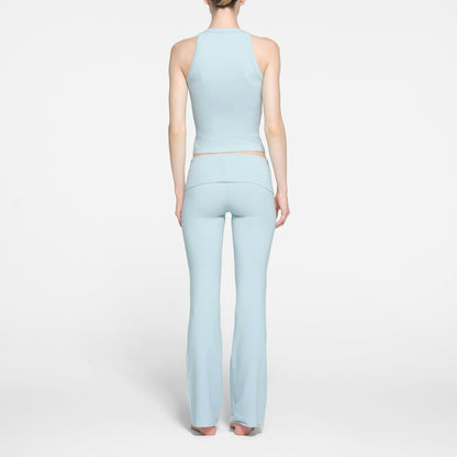 COTTON JERSEY FOLDOVER PANT