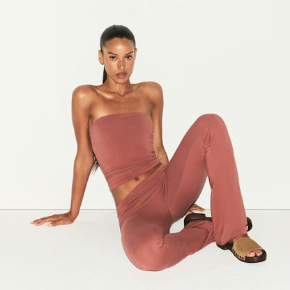 COTTON JERSEY FOLDOVER PANT