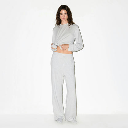 Skims Boyfriend Loose Pant Light Heather Grey