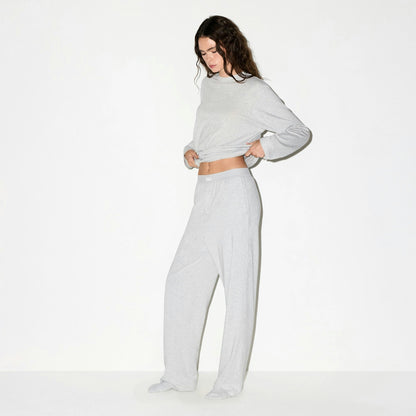 Skims Boyfriend Loose Pant Light Heather Grey