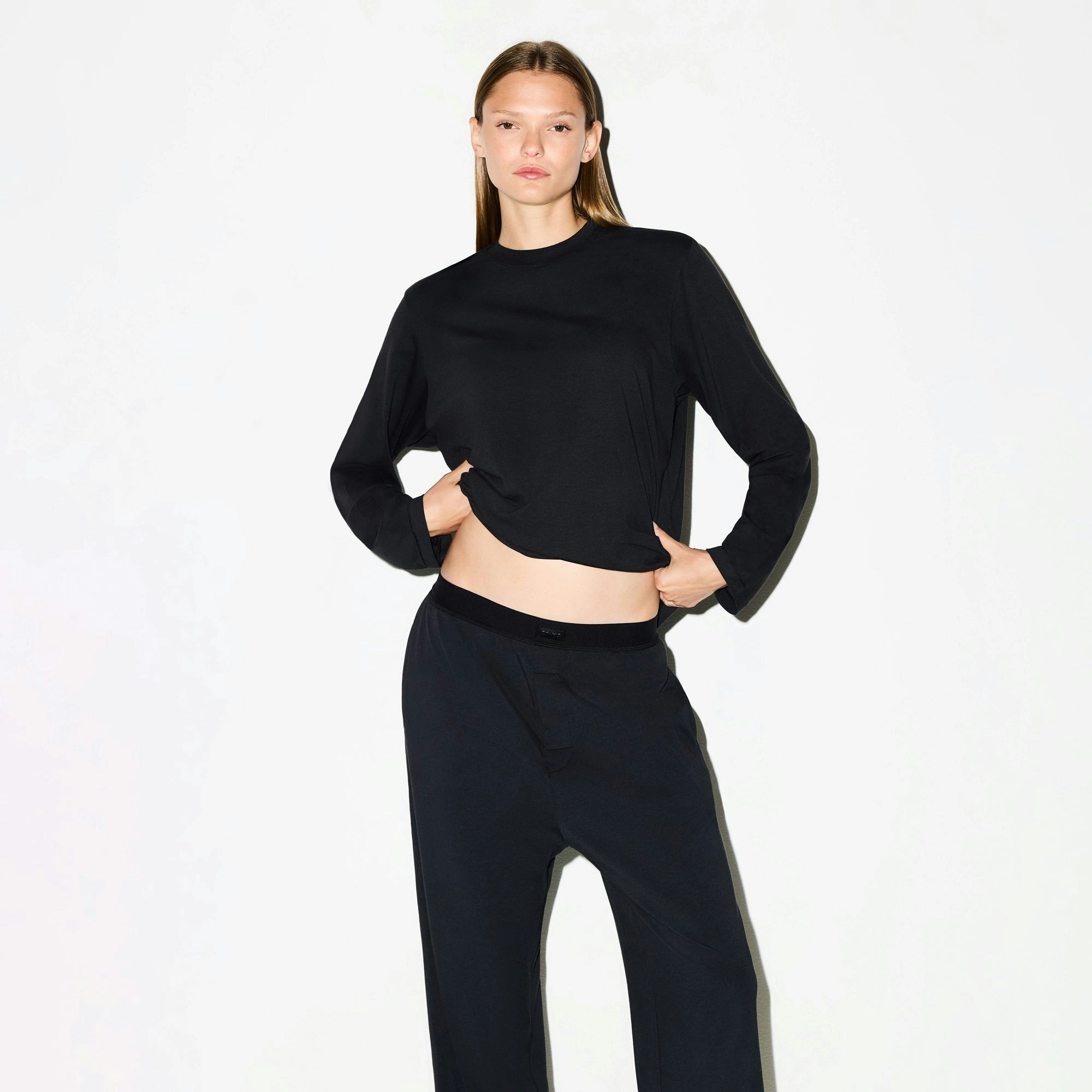 Skims Boyfriend Loose Pant Onyx