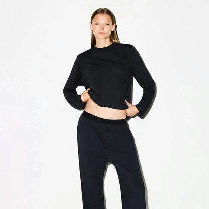 Skims Boyfriend Loose Pant Onyx