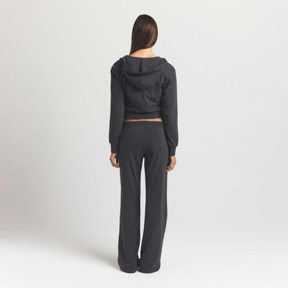 Skims Cotton Jersey Straight Leg Pant Ash