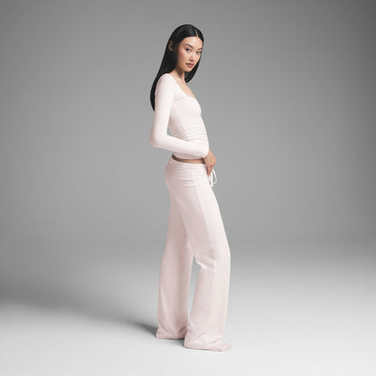 COTTON JERSEY STRAIGHT LEG PANT
