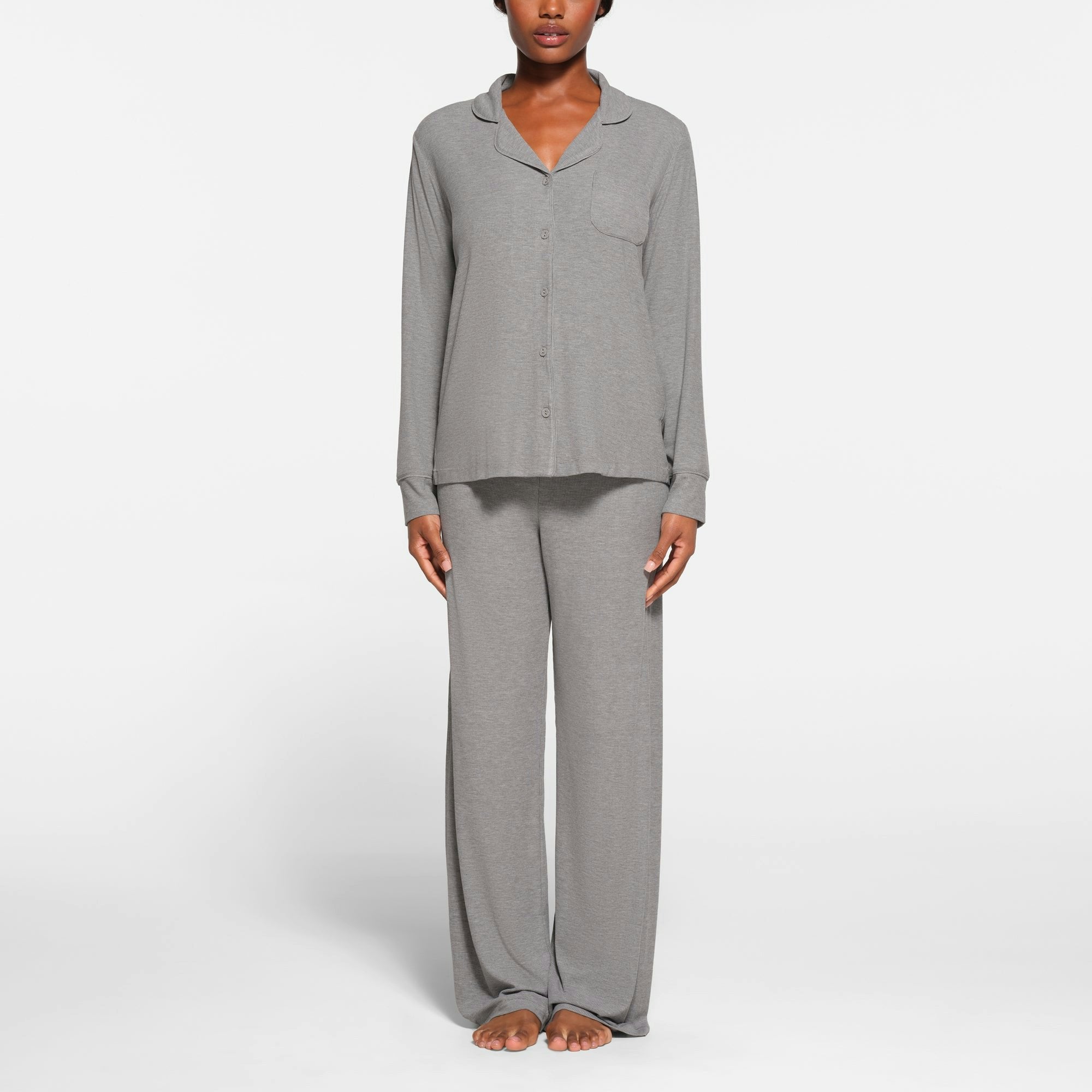 Skims Soft Lounge Sleep Set Heather Grey