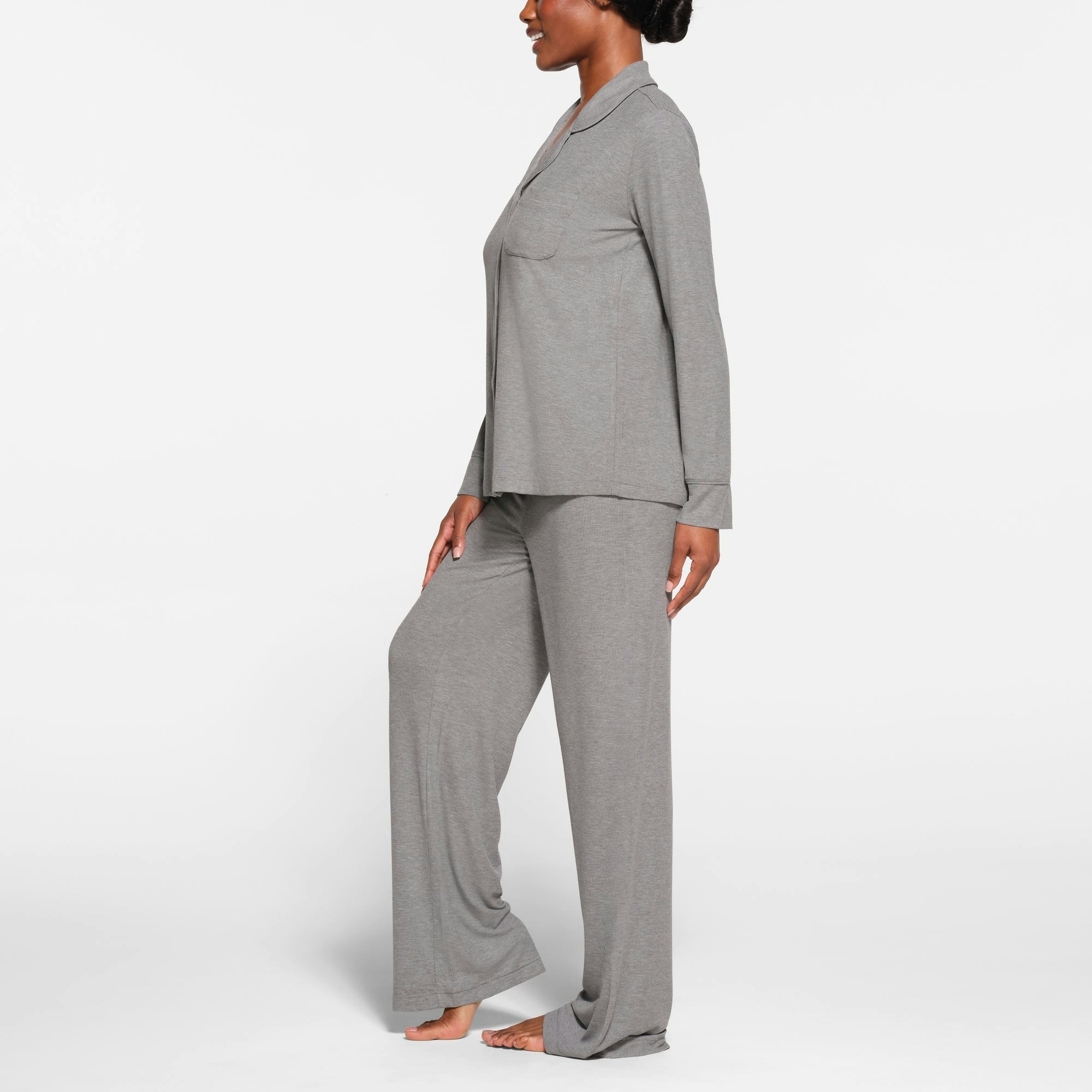 Skims Soft Lounge Sleep Set Heather Grey