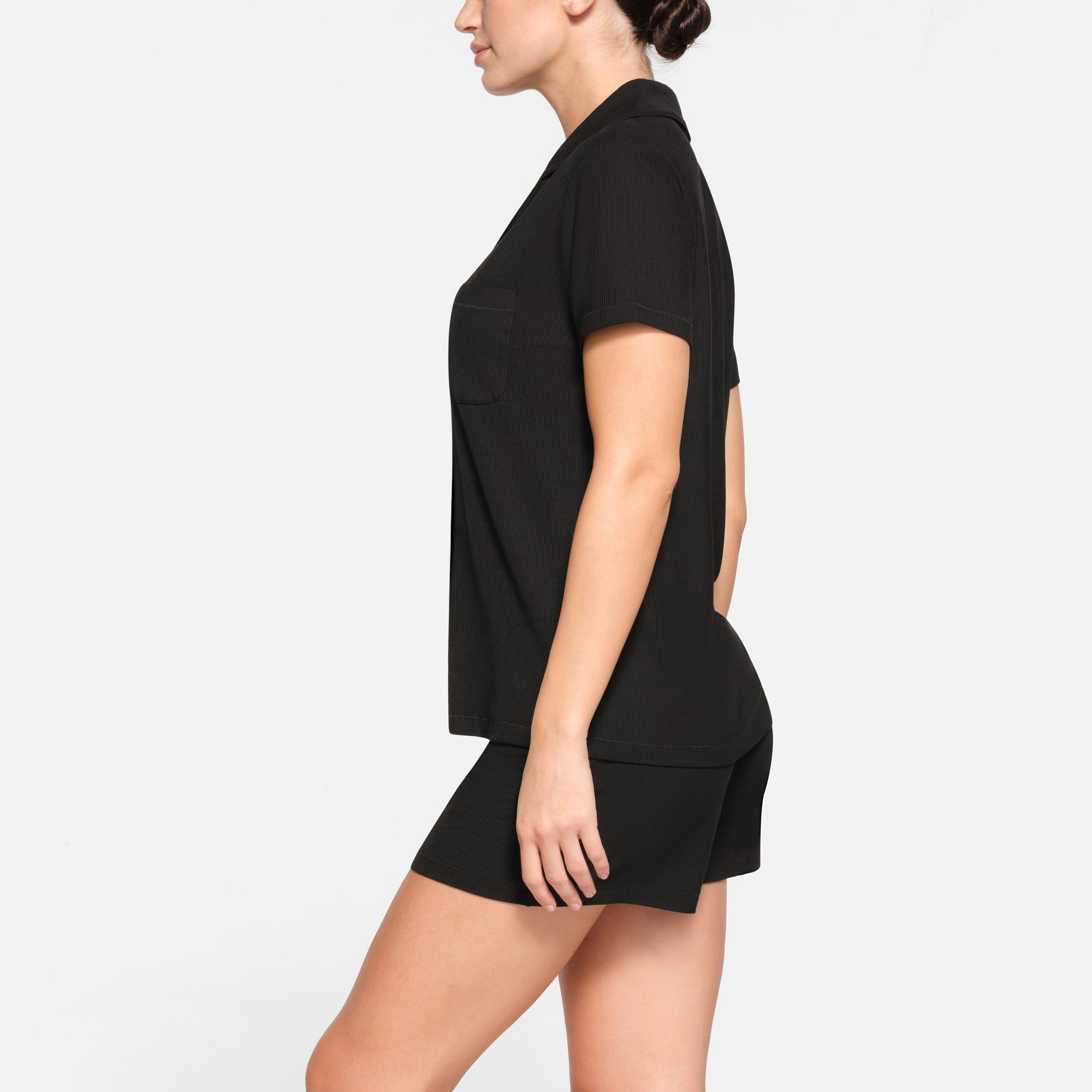 Skims Soft Lounge Short Sleep Set Onyx