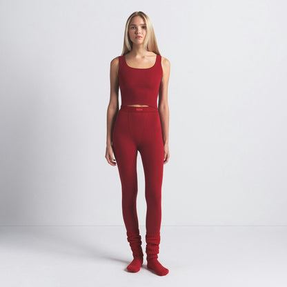 Skims Cotton Rib Tank Brick