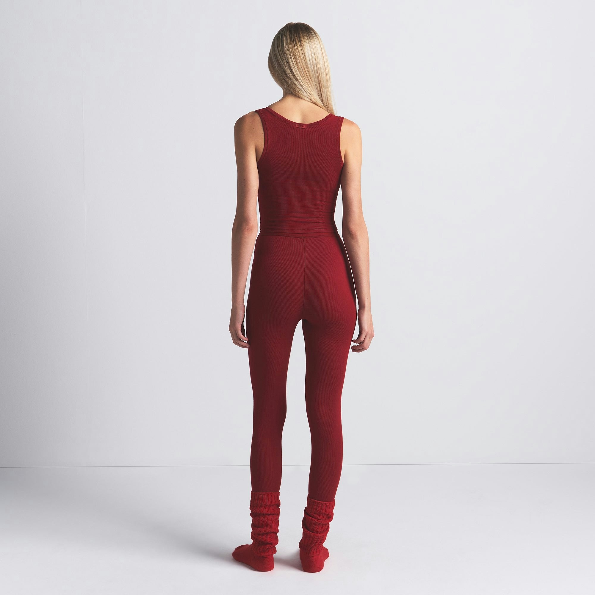 Skims Cotton Rib Tank Brick