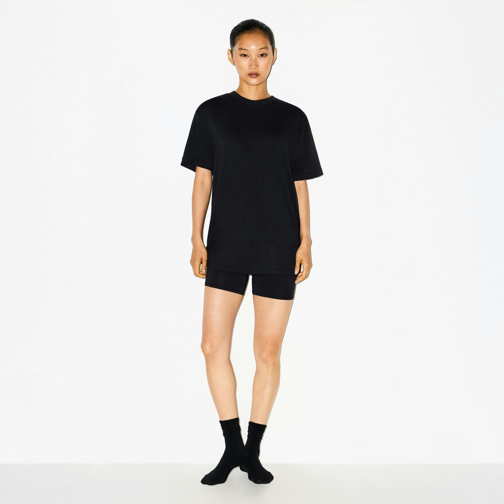 Skims Boyfriend T-Shirt Onyx