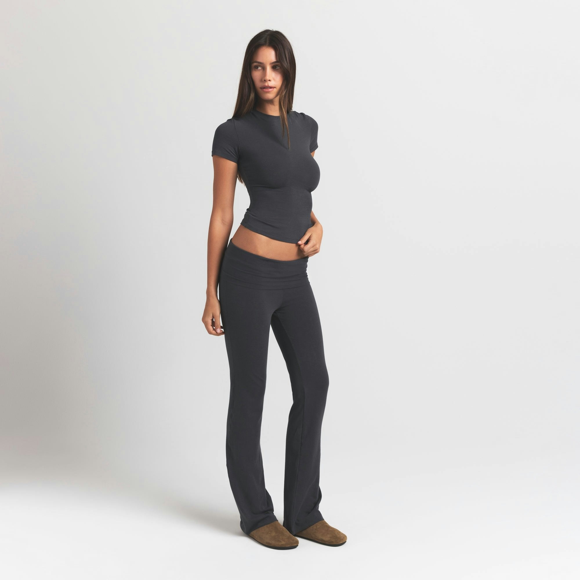 Skims Cotton Jersey T-Shirt Ash