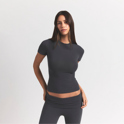 Skims Cotton Jersey T-Shirt Ash