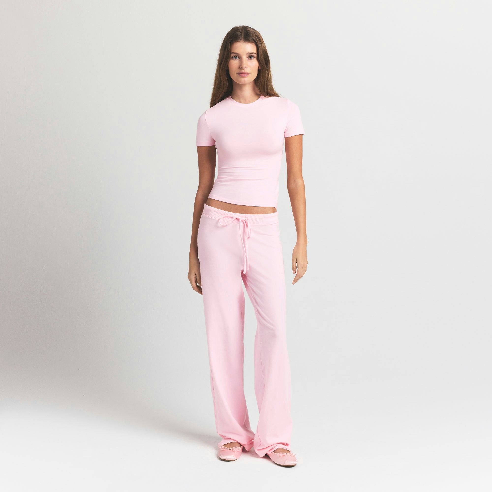 Skims Cotton Jersey T-Shirt Cherry Blossom