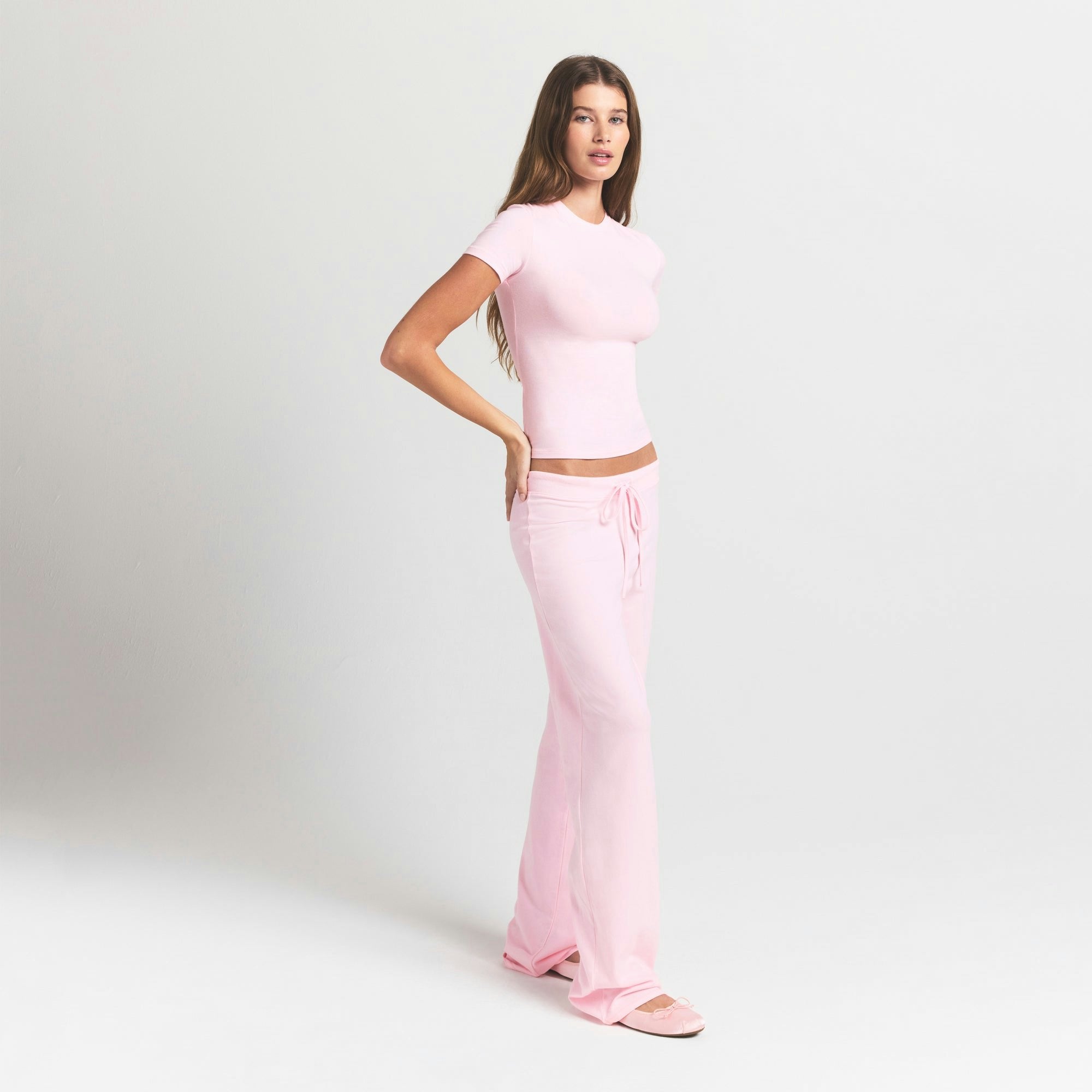 Skims Cotton Jersey T-Shirt Cherry Blossom