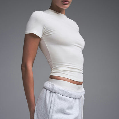 Skims Cotton Jersey T-Shirt Marble