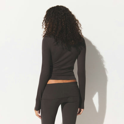 COTTON JERSEY LONG SLEEVE T-SHIRT