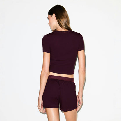 COTTON RIB T-SHIRT