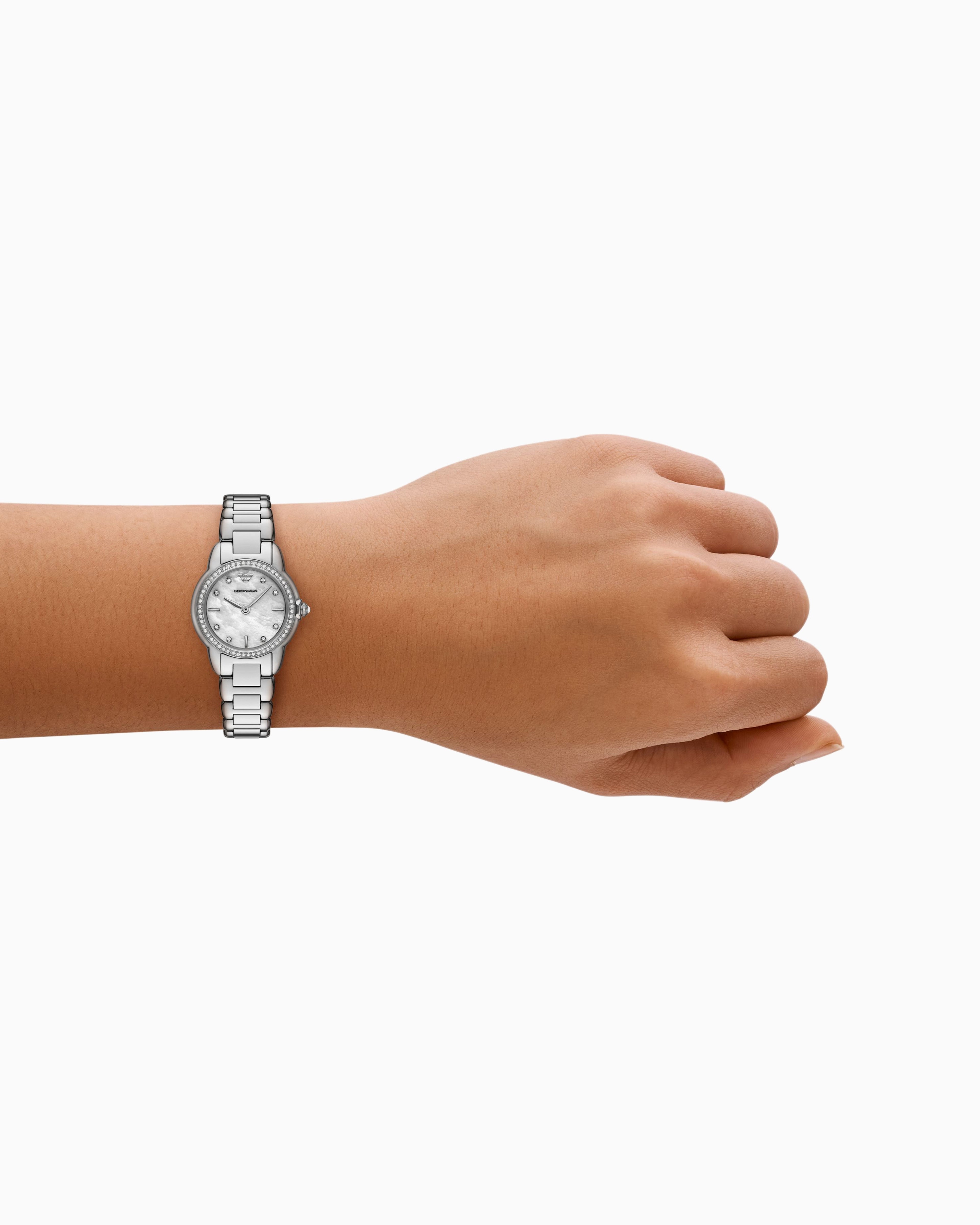 Emporio Armani  Two-Hand Stainless Steel Watch