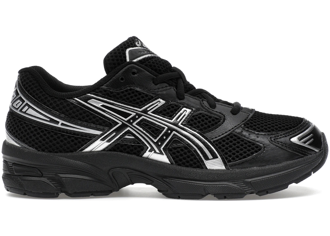 asics gel-1130 black pure silver (gs)