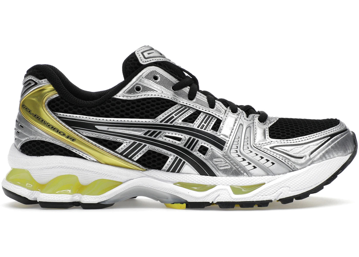 asics gel-kayano 14 black lemon spark