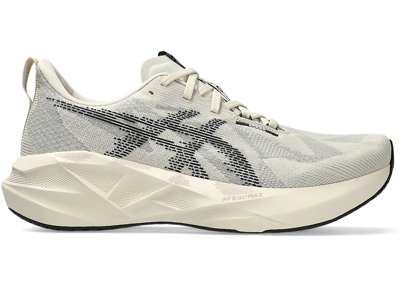 asics novablast 5 oatmeal black