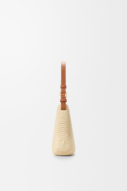 Loewe Medium Loewe Swing bag in raffia and calfskin