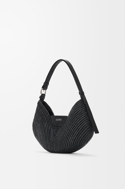Loewe Medium Loewe Swing bag in raffia and calfskin