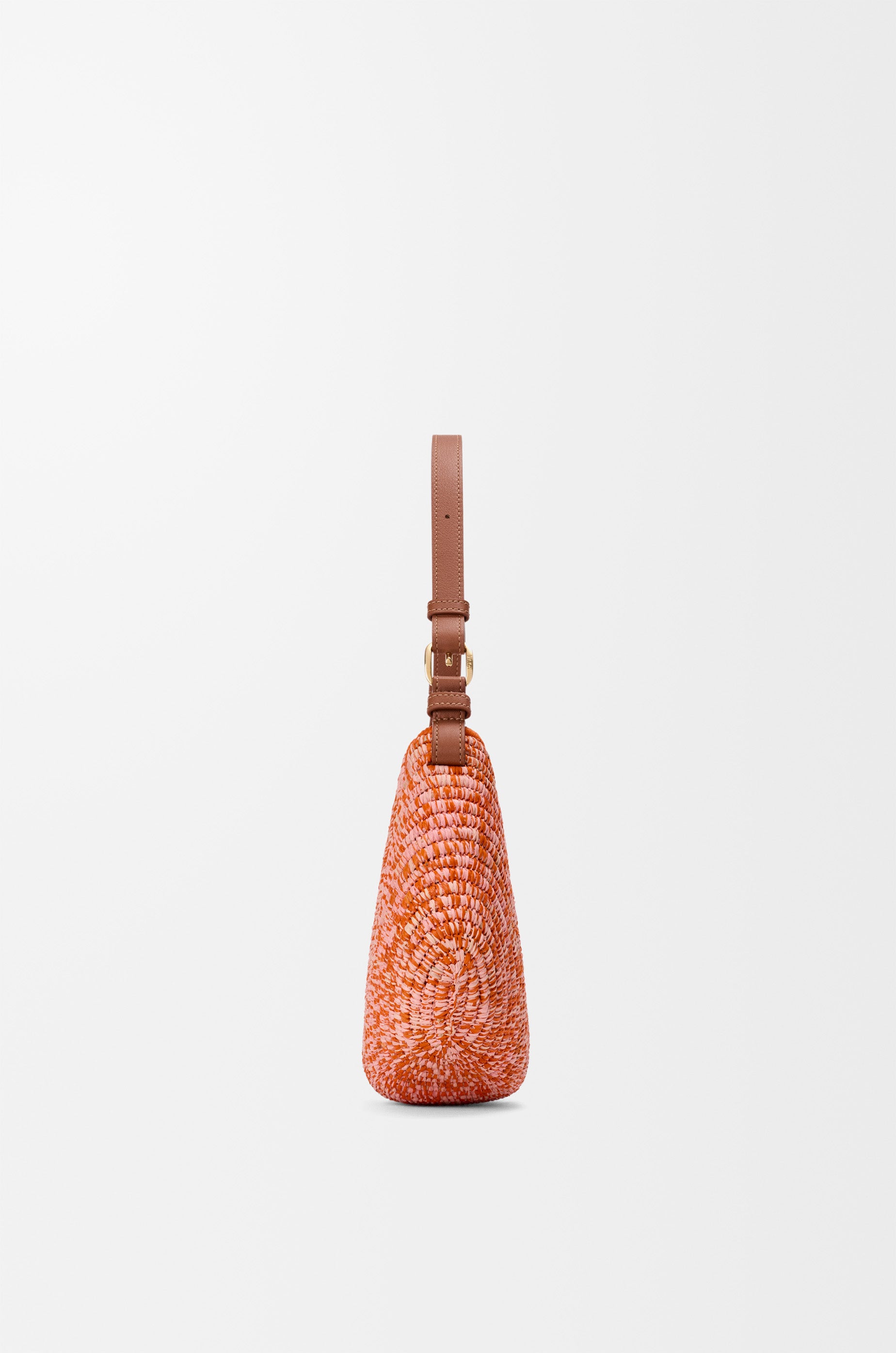 Loewe Medium Loewe Swing bag in raffia and calfskin