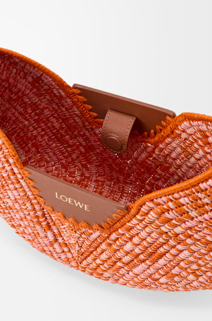Loewe Medium Loewe Swing bag in raffia and calfskin