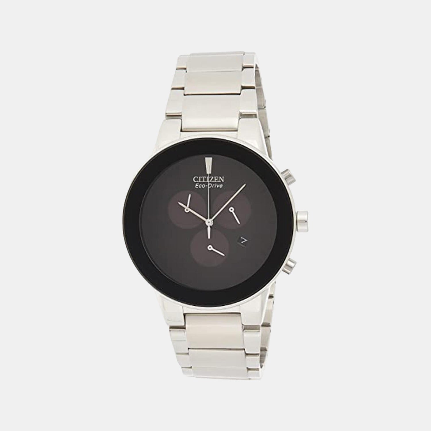 Citizen Axiom Men Quartz Black Dial Chronograph Stainless Steel At2240-51E