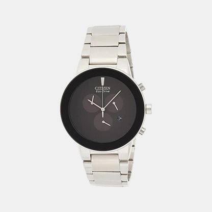 Citizen Axiom Men Quartz Black Dial Chronograph Stainless Steel At2240-51E