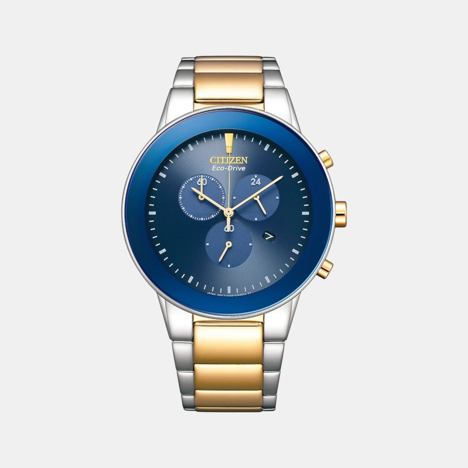 Citizen Axiom Men Quartz Blue Dial Chronograph Stainless Steel At2244-84L