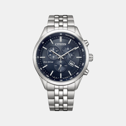 Citizen Eco-Drive Men Quartz Blue Dial Chronograph Stainless Steel At2570-56L