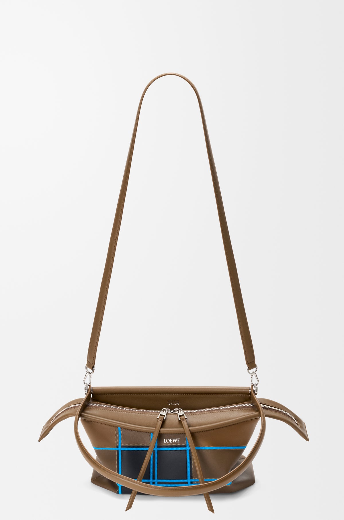 Loewe Small Whisker bag in check intarsio