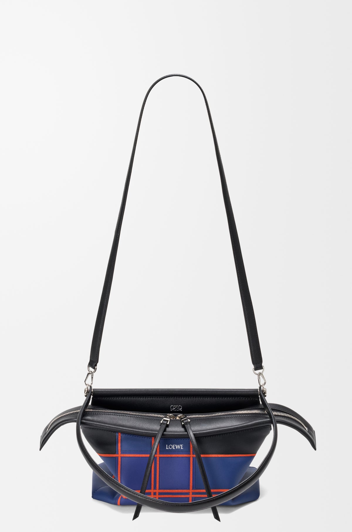 Loewe Small Whisker bag in check intarsio