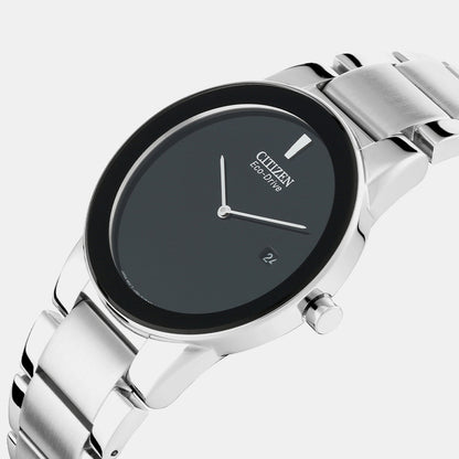 Citizen Axiom Men Quartz Black Dial Analog Stainless Steel Au1060-51E